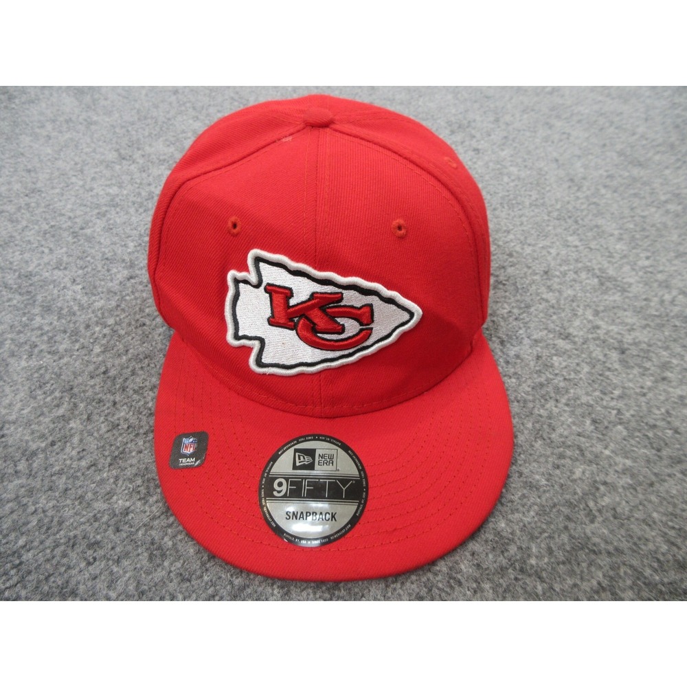Kansas City Chiefs Hat Cap Snap Back Red Logo New Era NFL Football Mens
